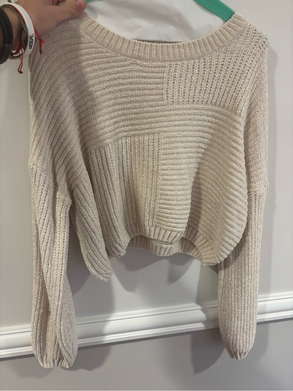 Cozy Ribbed Knit Women's Sweater in Cream from Altar’d state women’s xs